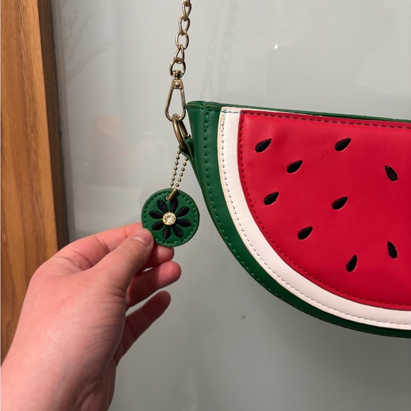 Novelty Kitsch Watermelon Slice Crossbody Bag - Picture 3 of 5